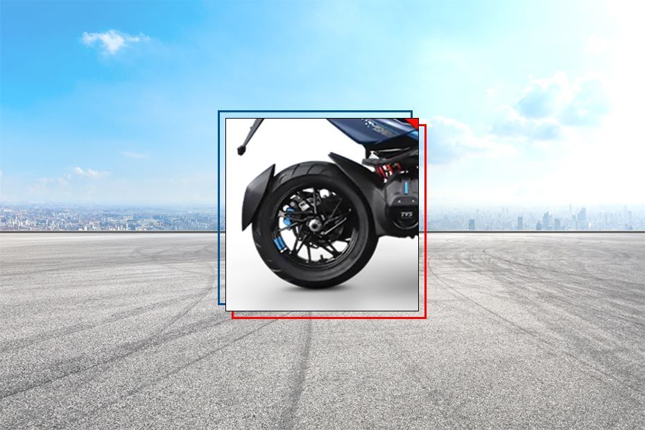 Rear Tyre View of X Electric Scooter