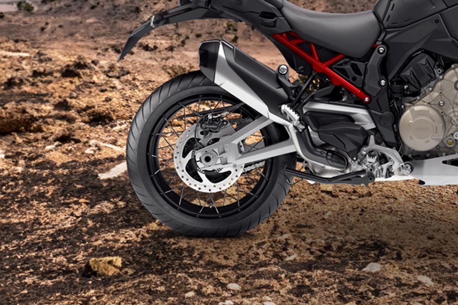 Rear Tyre View of Multistrada V4
