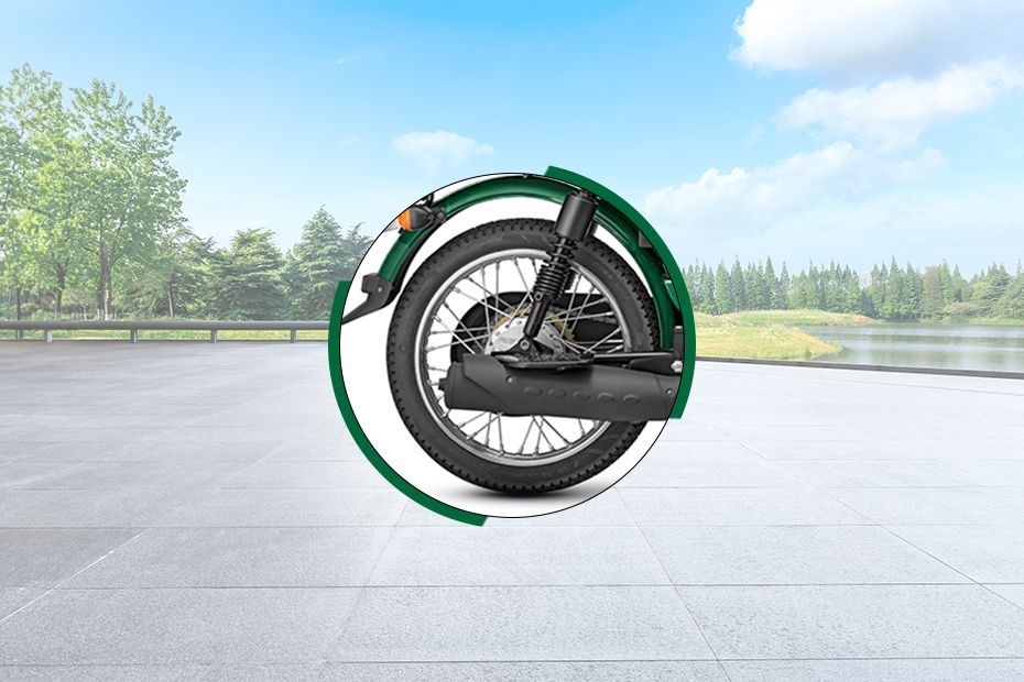 Rear Tyre View of XL100