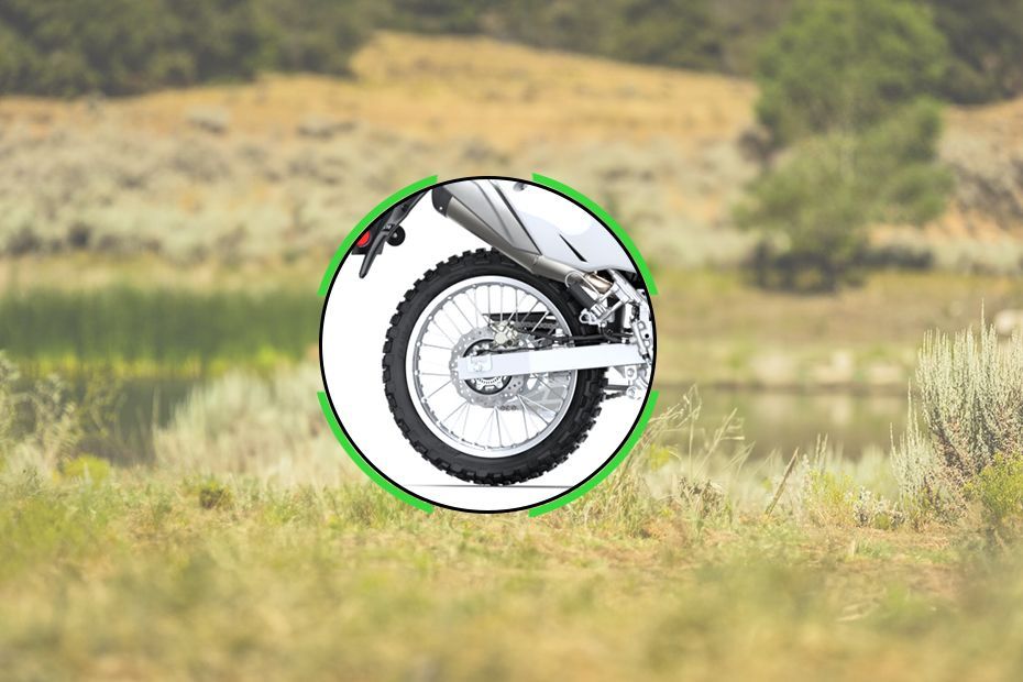 Rear Tyre View of KLX230 S