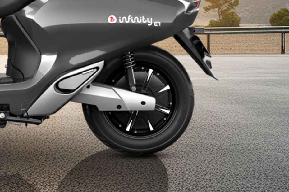 Rear Tyre View of Infinity E1+