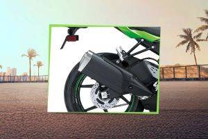 Rear Tyre View of Ninja ZX-6R