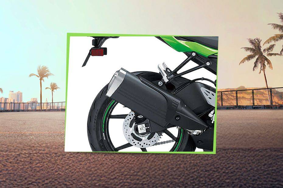 Rear Tyre View of Ninja ZX-6R