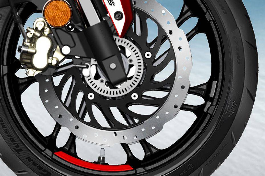 Front Brake View of Karizma XMR 250