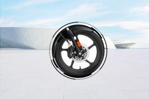 Front Brake View of Super Splendor