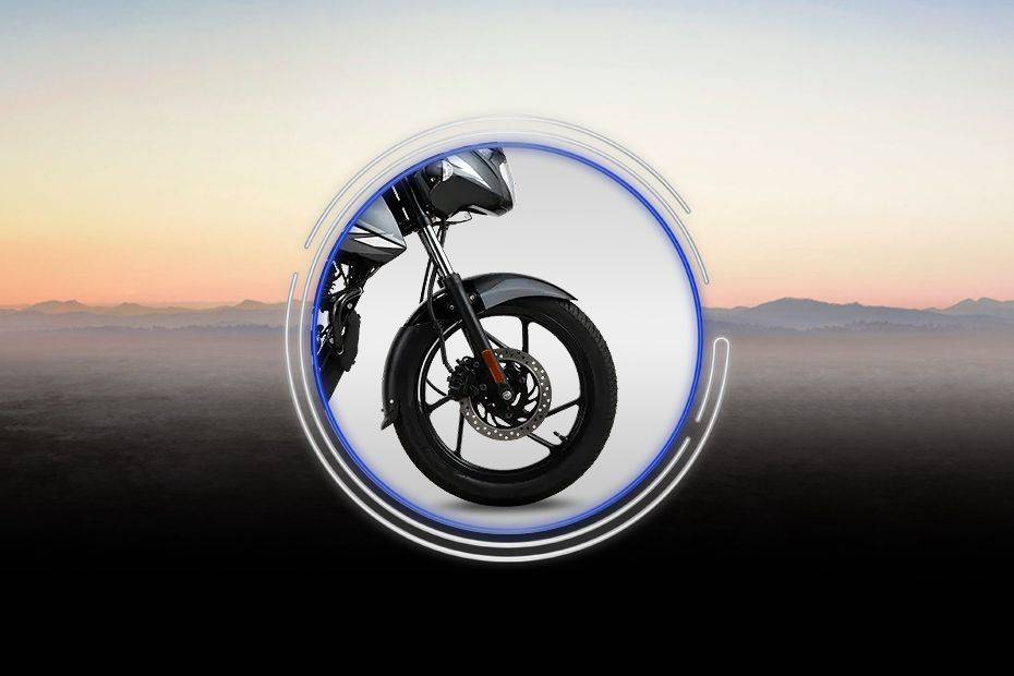 Front Tyre View of Pulsar 125