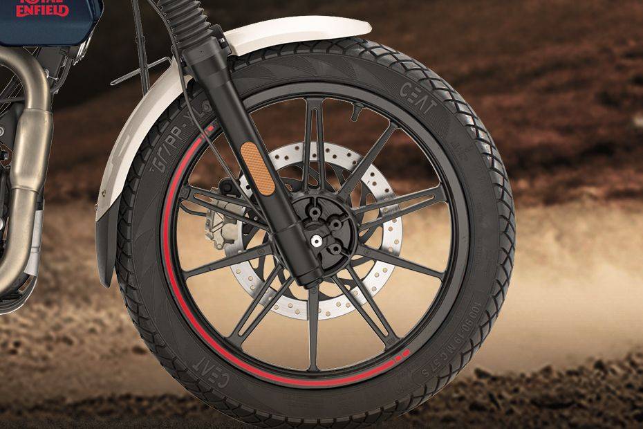 Front Tyre View of Scram 440