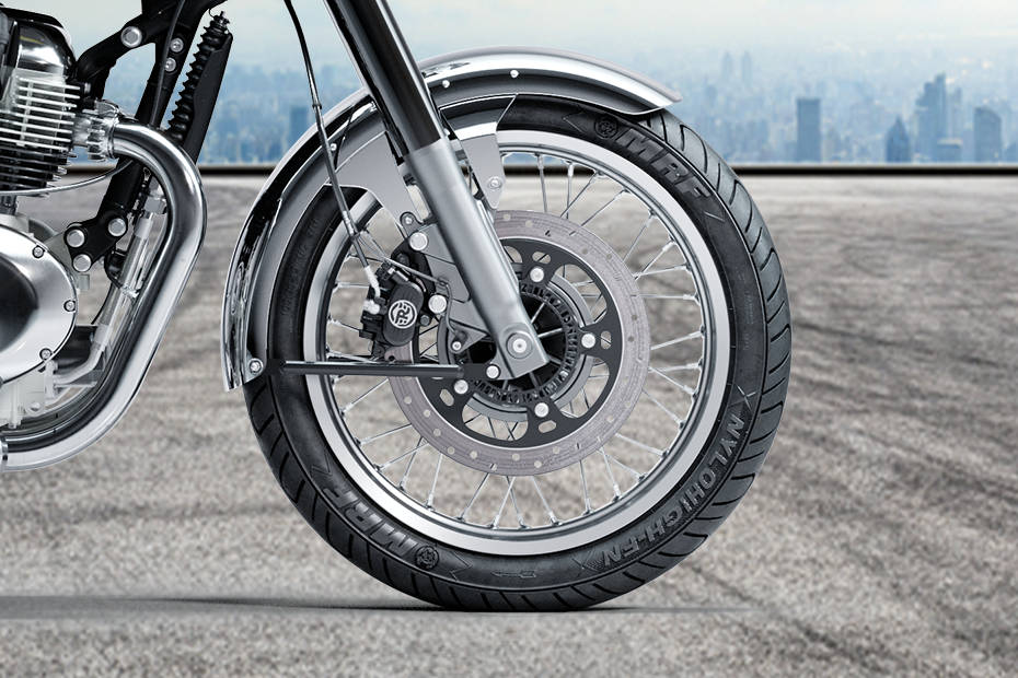 Front Tyre View of Classic 650