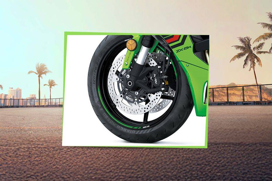 Front Tyre View of Ninja ZX-6R