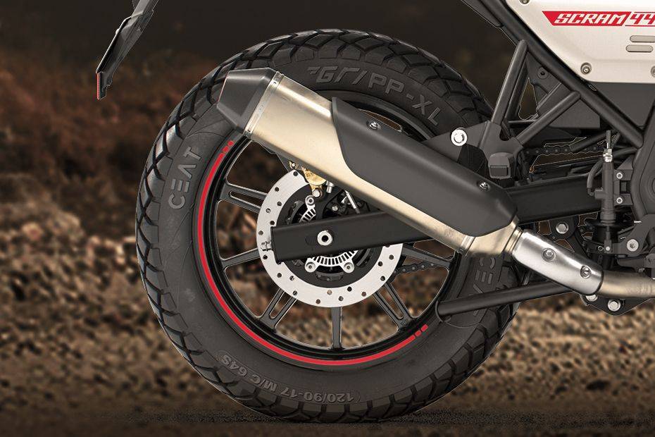 Rear Tyre View of Scram 440