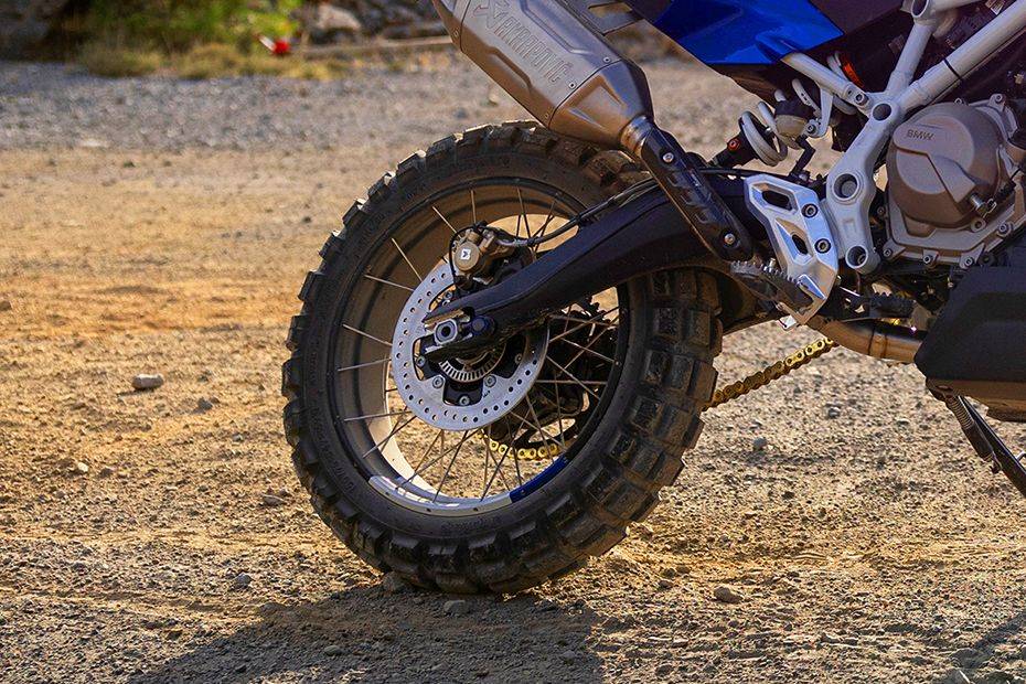 Rear Tyre View of F 450 GS