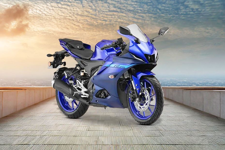 Yamaha R15 V4 Racing Blue Intensity White And Vivid Magenta On Road 