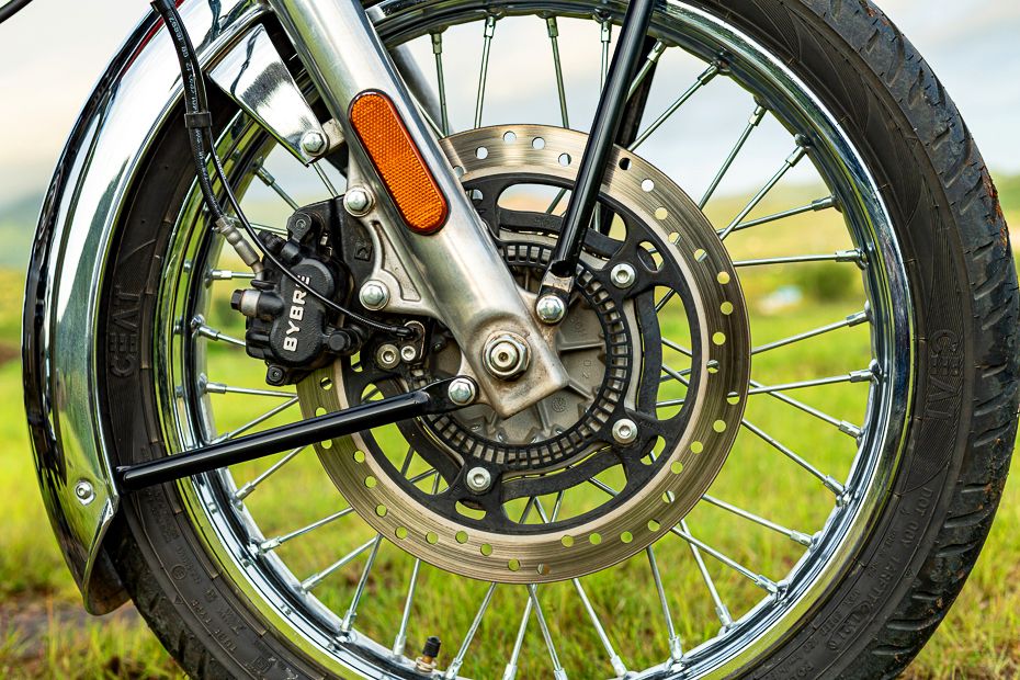 Front Brake View of Classic 350