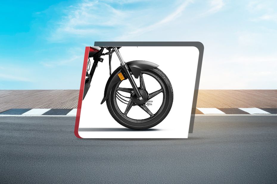 Front Tyre View of Shine 100