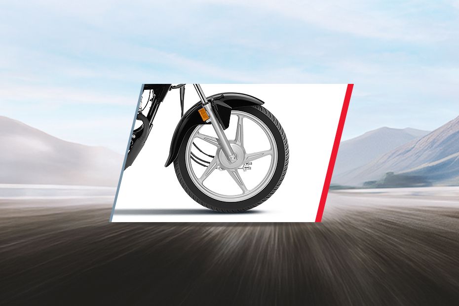 Front Tyre View of CD 110 Dream