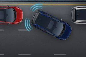 Rear Parking Sensors Top View Image of Altroz