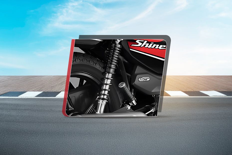 Rear Suspension View of Shine 100