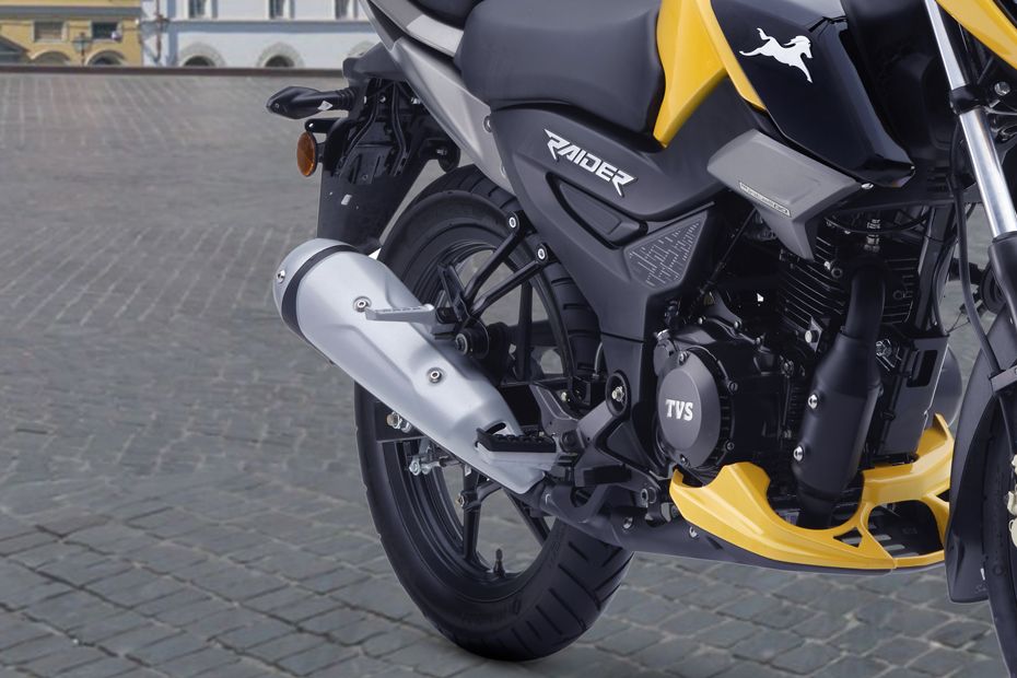Rear Tyre View of Raider
