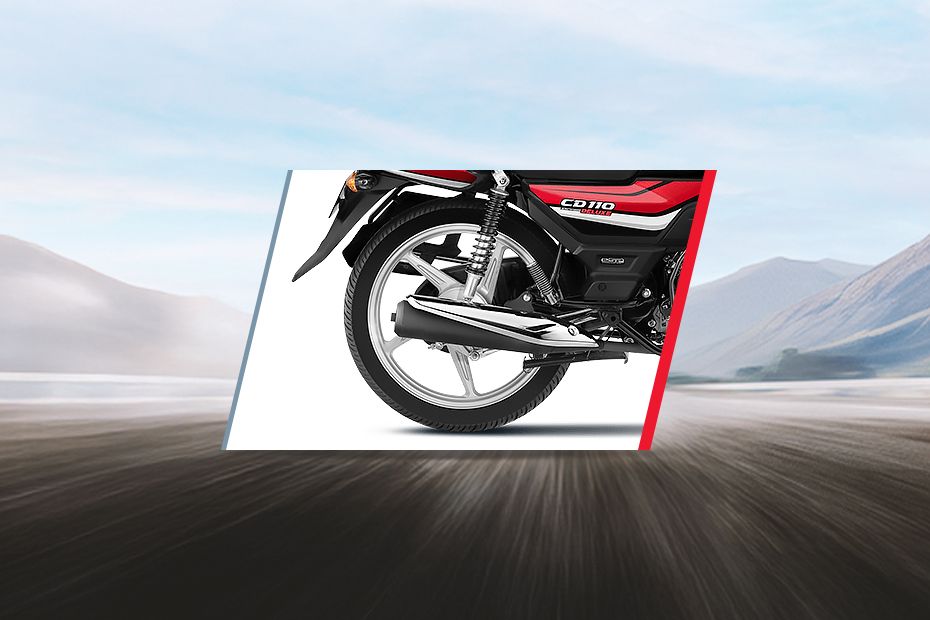 Rear Tyre View of CD 110 Dream