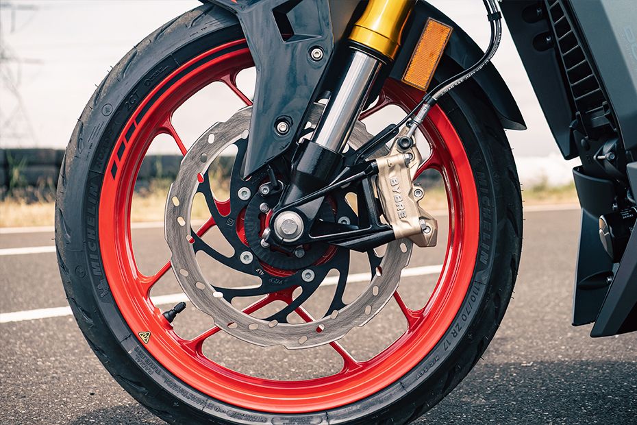 Front Brake View of Apache RTR 310