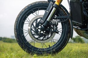 Front Brake View of Scrambler 400 XC