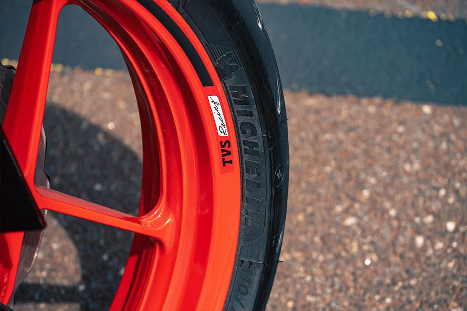 Front Tyre View of Apache RTR 310