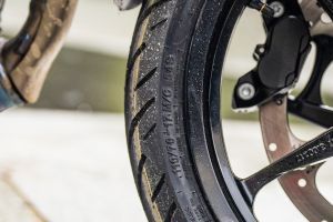 Front Tyre View of 160 Duke