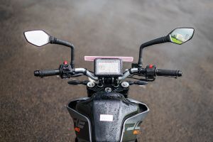 Handle Bar View of 160 Duke