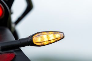 Rear Indicator View of Scrambler 400 XC