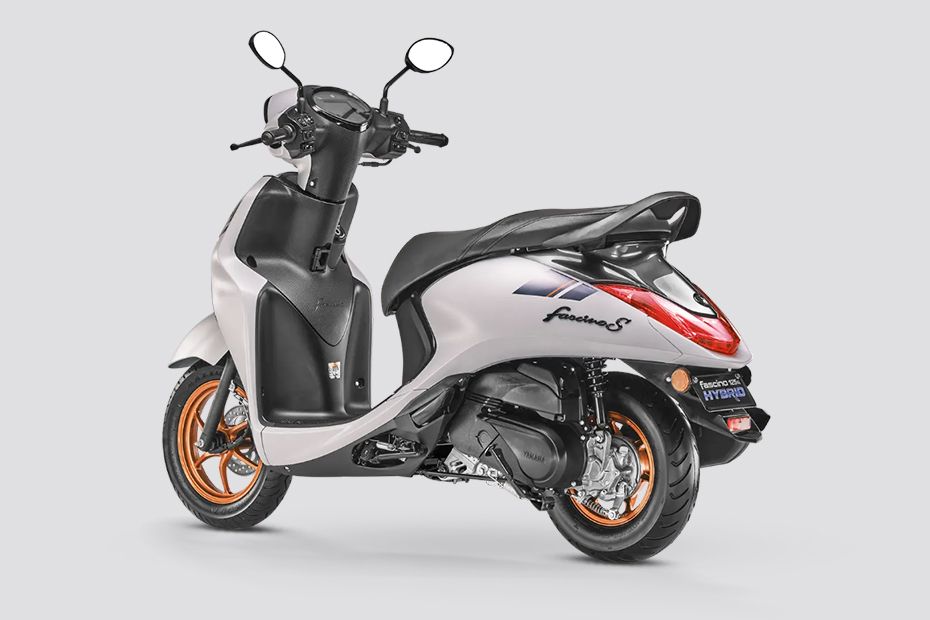 Rear Left View of Fascino 125 Fi Hybrid
