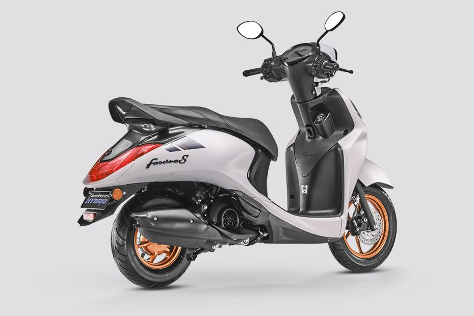 Rear Right View of Fascino 125 Fi Hybrid