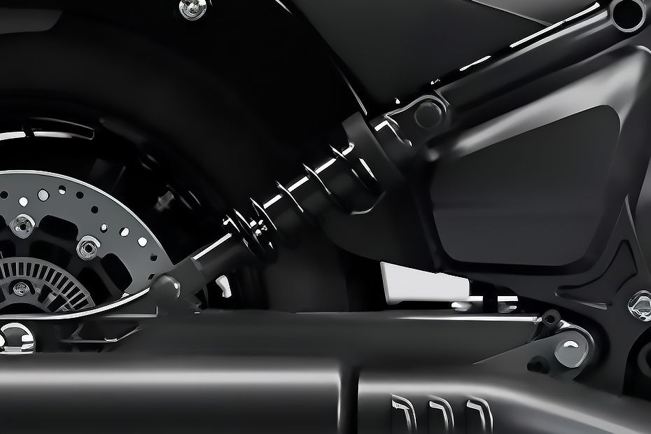 Rear Suspension View of Scout Bobber