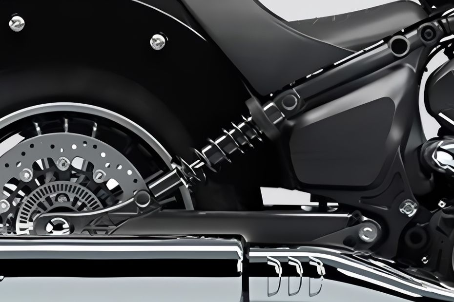 Rear Suspension View of Scout Sixty Bobber