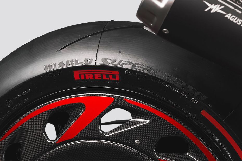 Rear Tyre View of Rush 1000