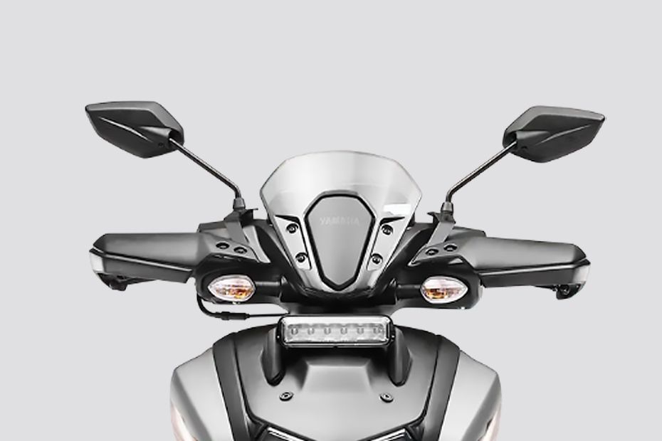Windshield View of RayZR 125 Fi Hybrid