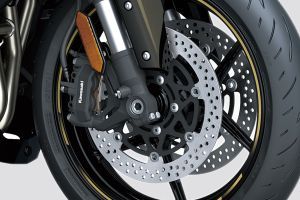 Front Brake View of Ninja 1100SX