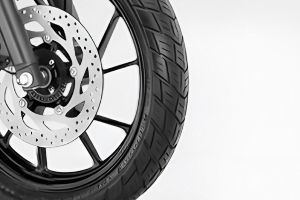 Front Tyre View of FZ X
