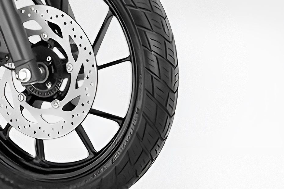 Front Tyre View of FZ X