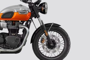 Front Tyre View of Bonneville T100