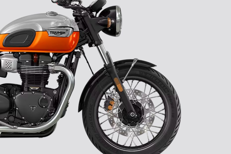 Front Tyre View of Bonneville T100