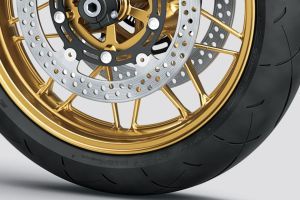 Front Tyre View of Z650RS