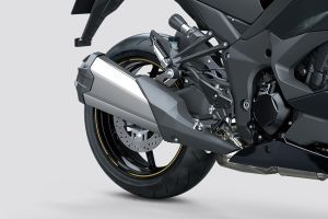Rear Tyre View of Ninja 1100SX