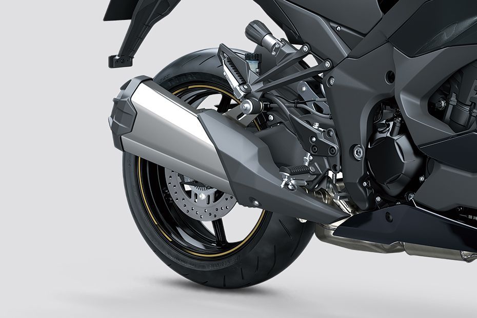 Rear Tyre View of Ninja 1100SX