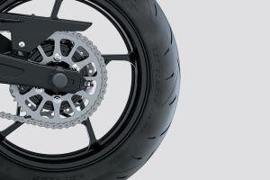 Rear Tyre View of Ninja 650
