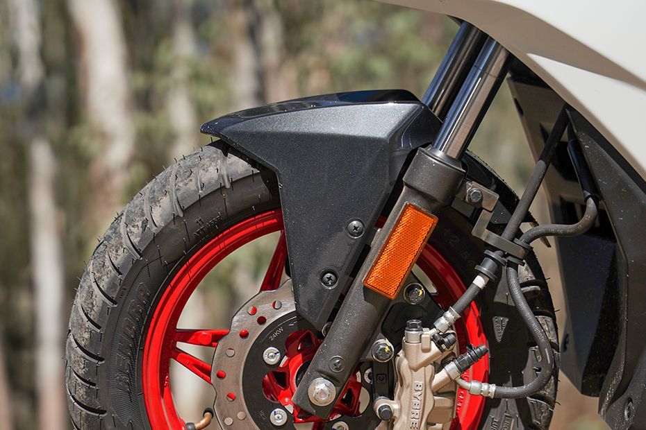 Front Suspension View of One