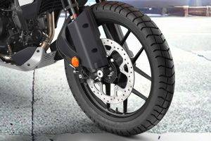 Front Tyre View of 2025 390 Adventure X