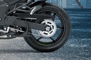 Rear Tyre View of Versys 1100