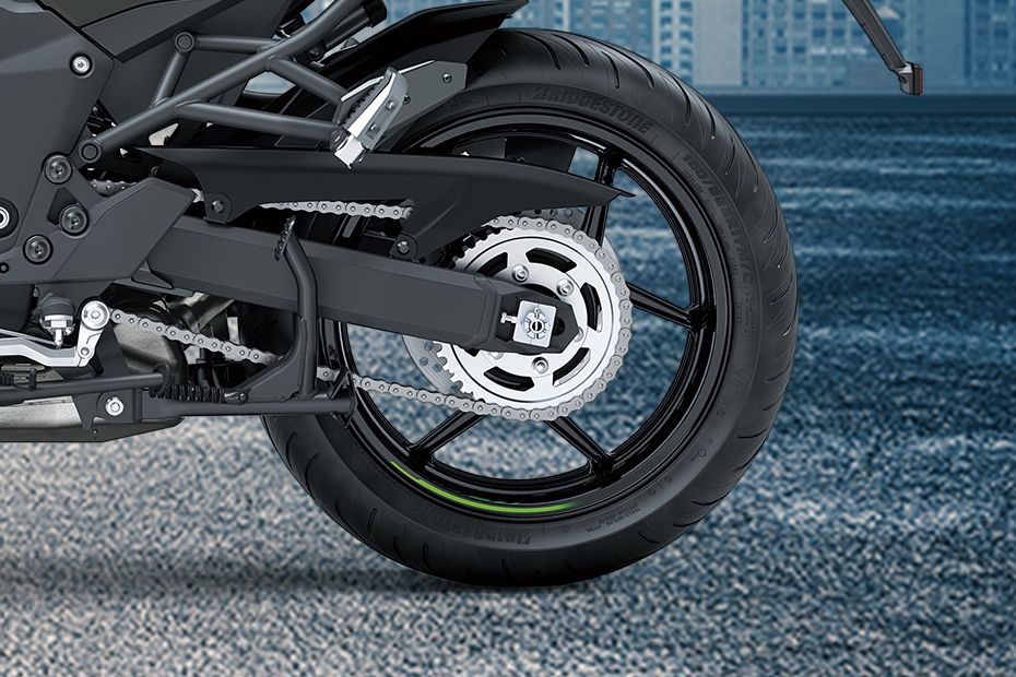 Rear Tyre View of Versys 1100
