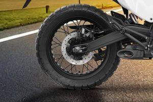 Rear Tyre View of 2025 390 Adventure