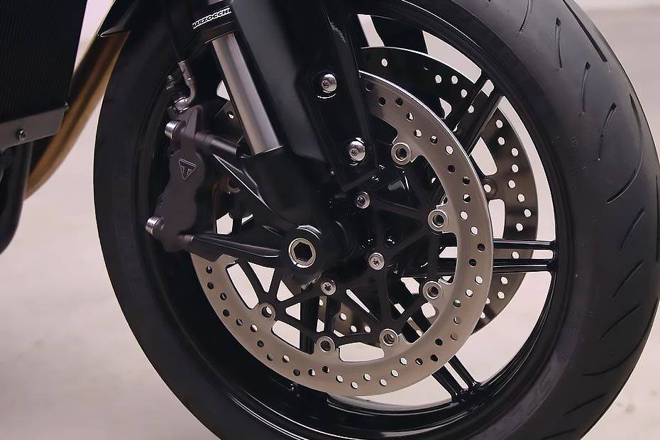 Front Brake View of Speed Twin 1200